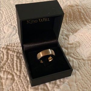 King Will Rose Gold Tungsten Carbide Men’s Ring